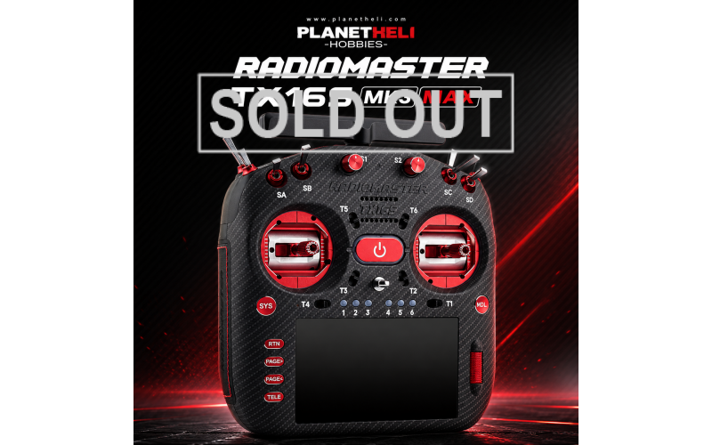 RADIOMASTER TX16S MK3 MAX Radio Controller Mode 2 RED - ELRS Module